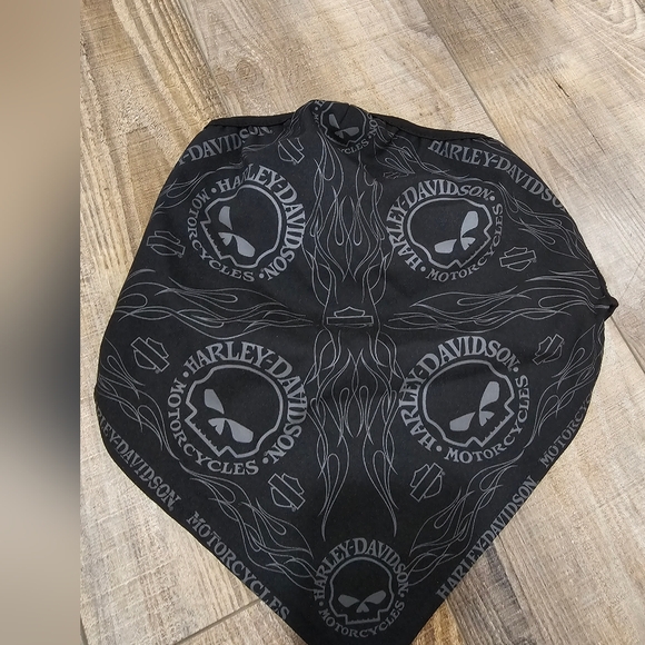 Harley-Davidson Black Skull Face Cover Fleece Wind Block Adult Small Motorcycles - Picture 5 of 8